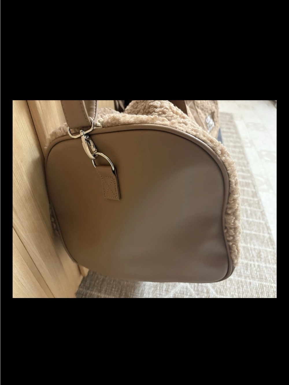 Sherpa Teddy Weekender Tote By Jadelynn Brooke Gym, Travel Or Overnight Bag NWT - Picture 7 of 12